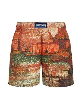 Vilebrequin x Paul Signac Edition Moopea Swim Trunks Medium MSRP $360 NEW Shorts